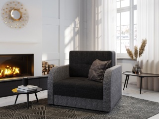 Sofa z funkcją spania Twice Amerykanka 80, z pojemnikiem na pościel