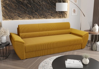 Sofa Rebi Bis rozkładana z pojemnikiem, idealna do salonu