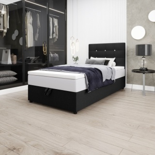 Łóżko pojedyncze z pojemnikiem King, wygodne do pokoju