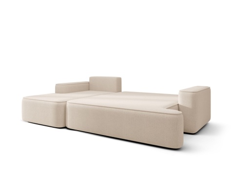 Sofa z funkcją spania Figo lewy, ze schowkiem na pościel