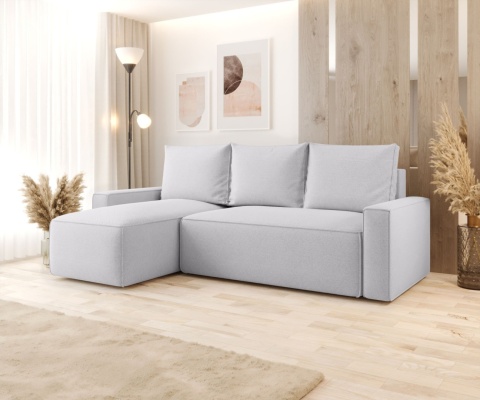 Sofa praktyczna z funkcją spania Savio L, z pojemnikiem na pościel