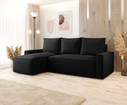 Sofa praktyczna z funkcją spania Savio L, z pojemnikiem na pościel