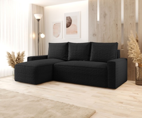 Sofa praktyczna z funkcją spania Savio L, z pojemnikiem na pościel