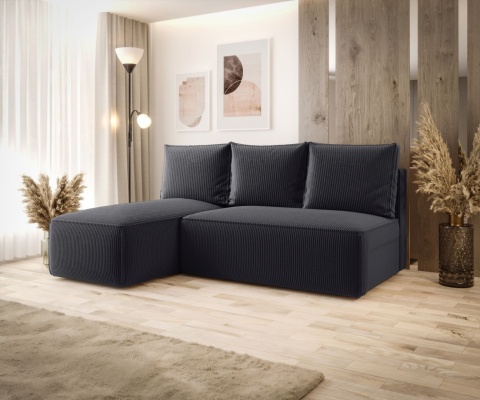 Sofa kompaktowa z funkcją spania Savio Mini L, ze schowkiem na pościel