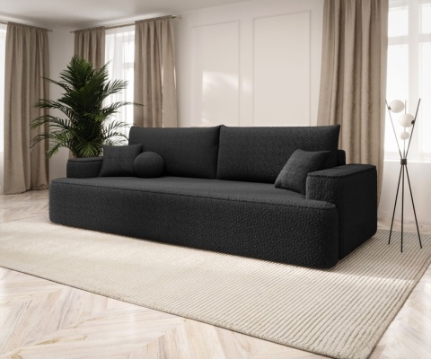 Sofa z funkcją spania FIGO Quelle 100 Czarny