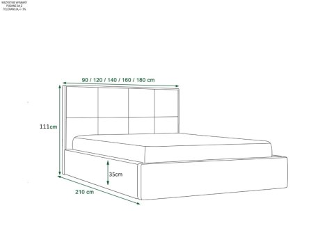 Łóżko pojedyncze Swift, do sypialni z pojemnikiem na pościel