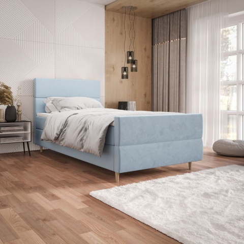 Łóżko pojedyncze do pokoju Flo Plus 2, schowkiem na pościel