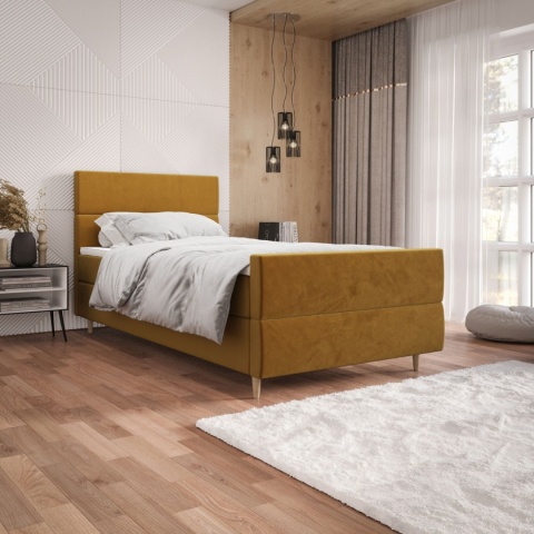 Łóżko pojedyncze do pokoju Flo Plus 2, schowkiem na pościel