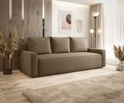 Sofa z pojemnikiem na pościel Savio, rozkładana , stylowa i funkcjonalna