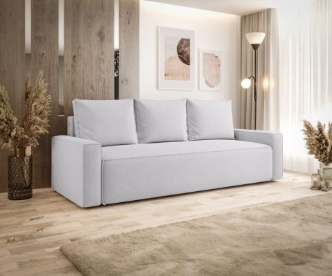 Sofa z pojemnikiem na pościel Savio, rozkładana , stylowa i funkcjonalna