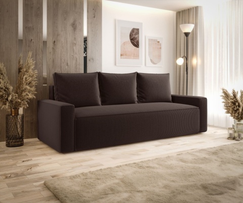 Sofa z pojemnikiem na pościel Savio, rozkładana , stylowa i funkcjonalna